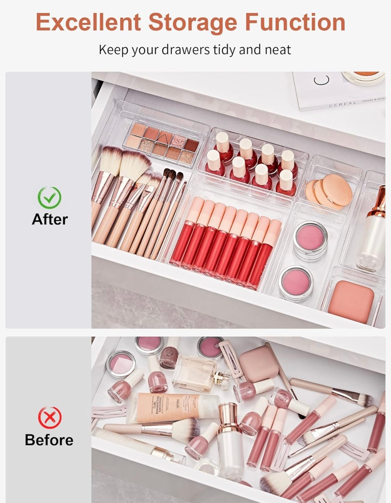 16 Piece Drawer Organizer