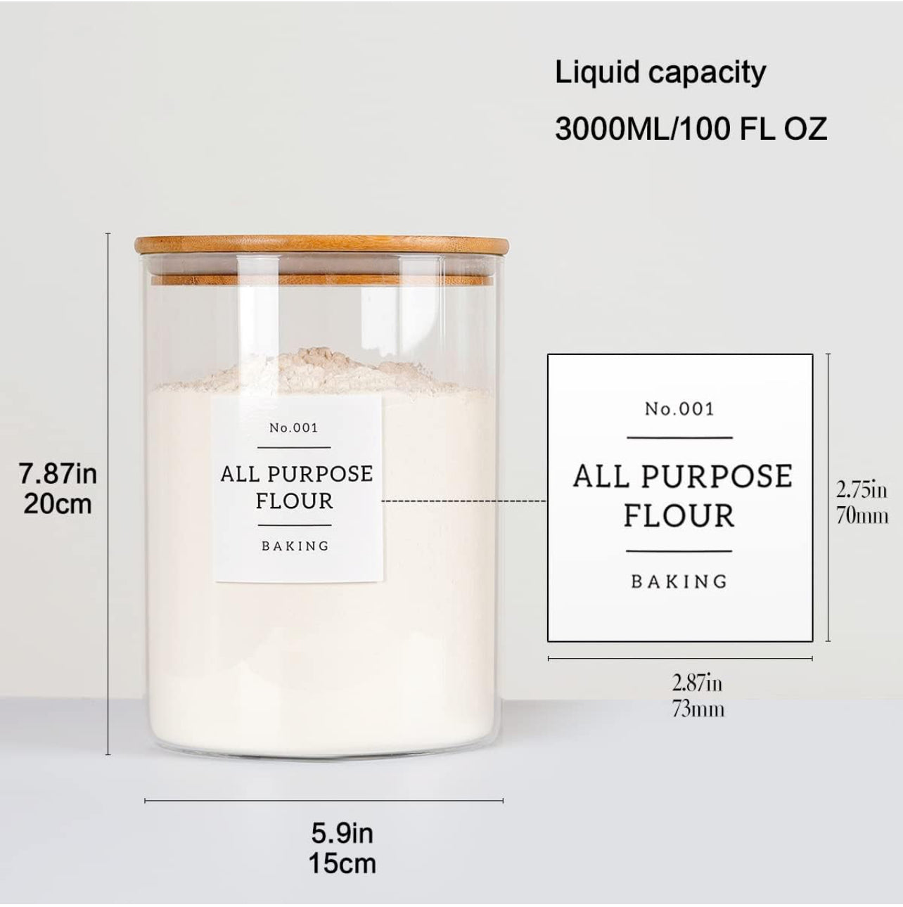 Rice Jar (3000 ML)