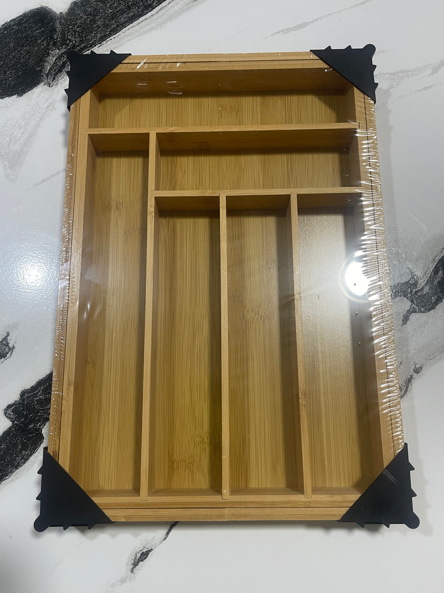 Expandable Bamboo Drawer Organizer