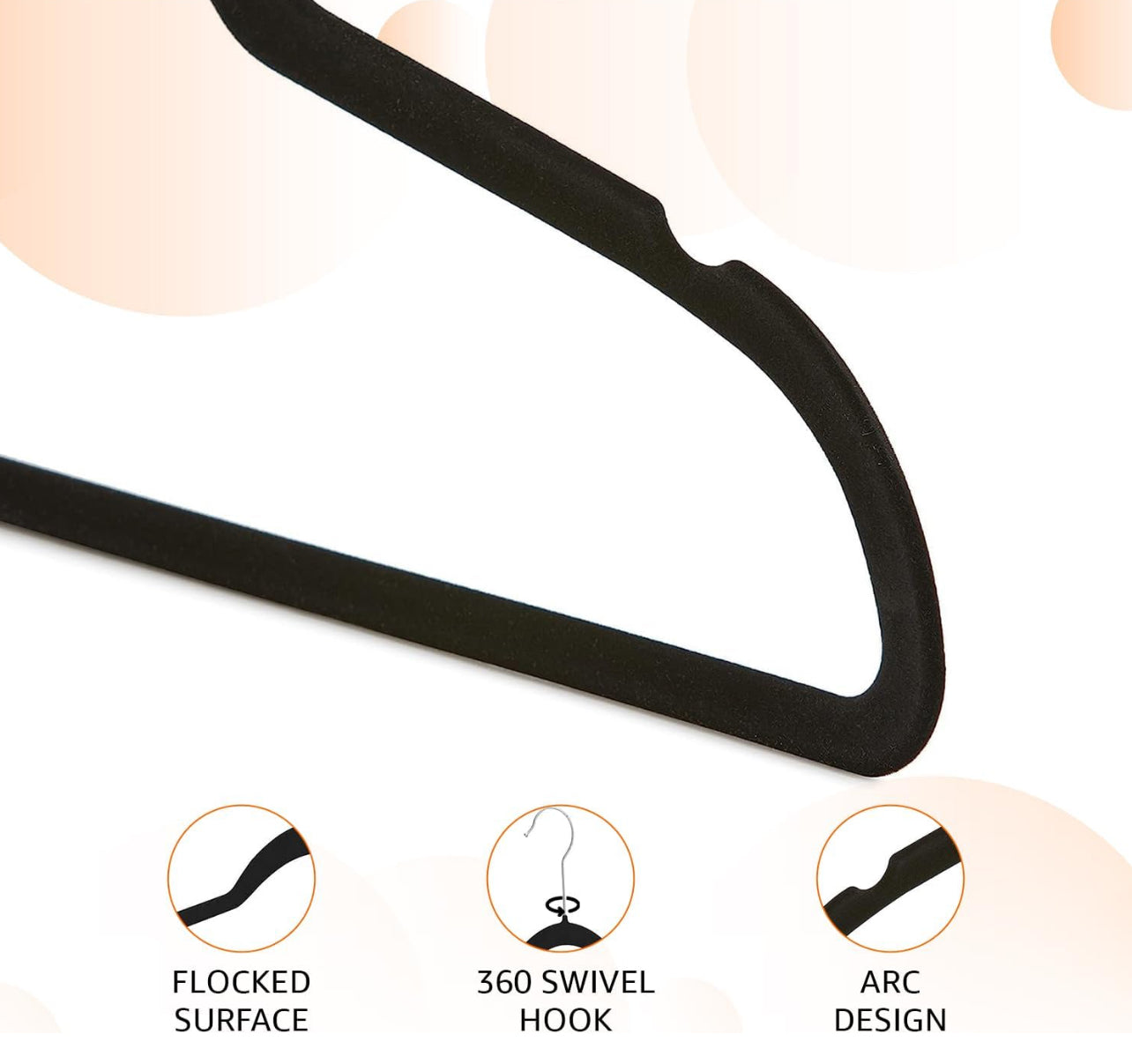 Houzofmaine Velvet Hangers 10 pack