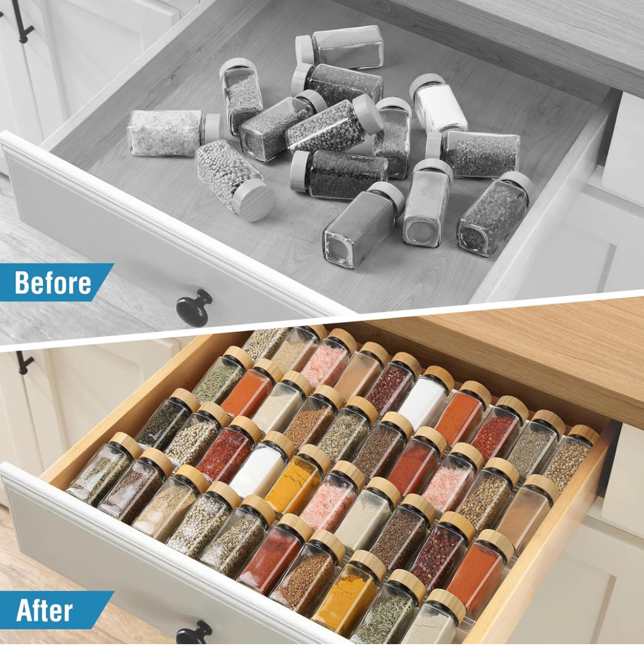 Acrylic drawer organizer