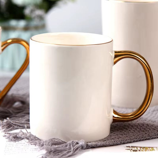 White and Gold Mug