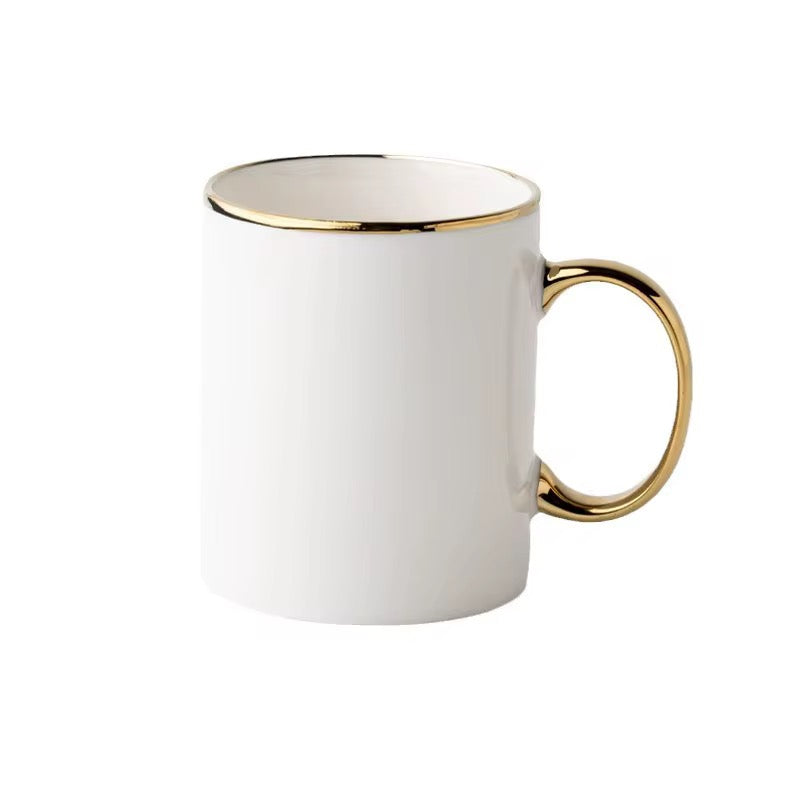 White and Gold Mug