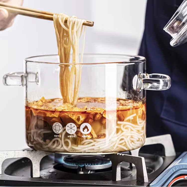 Glass Cooking Pot