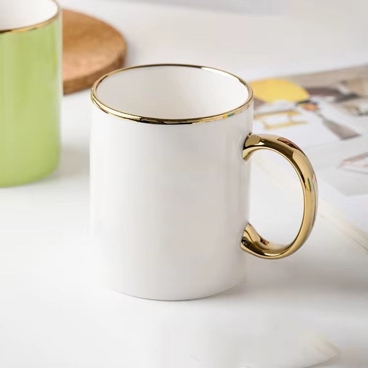 White and Gold Mug