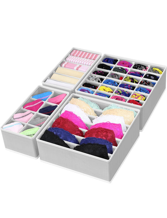4 Pack Underwear Organizer Set