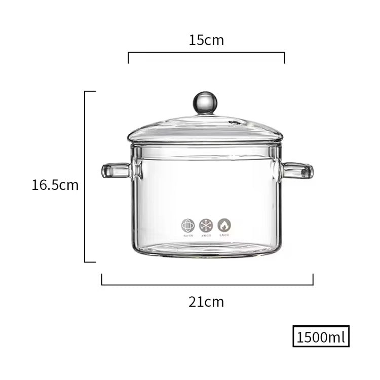 Glass Cooking Pot