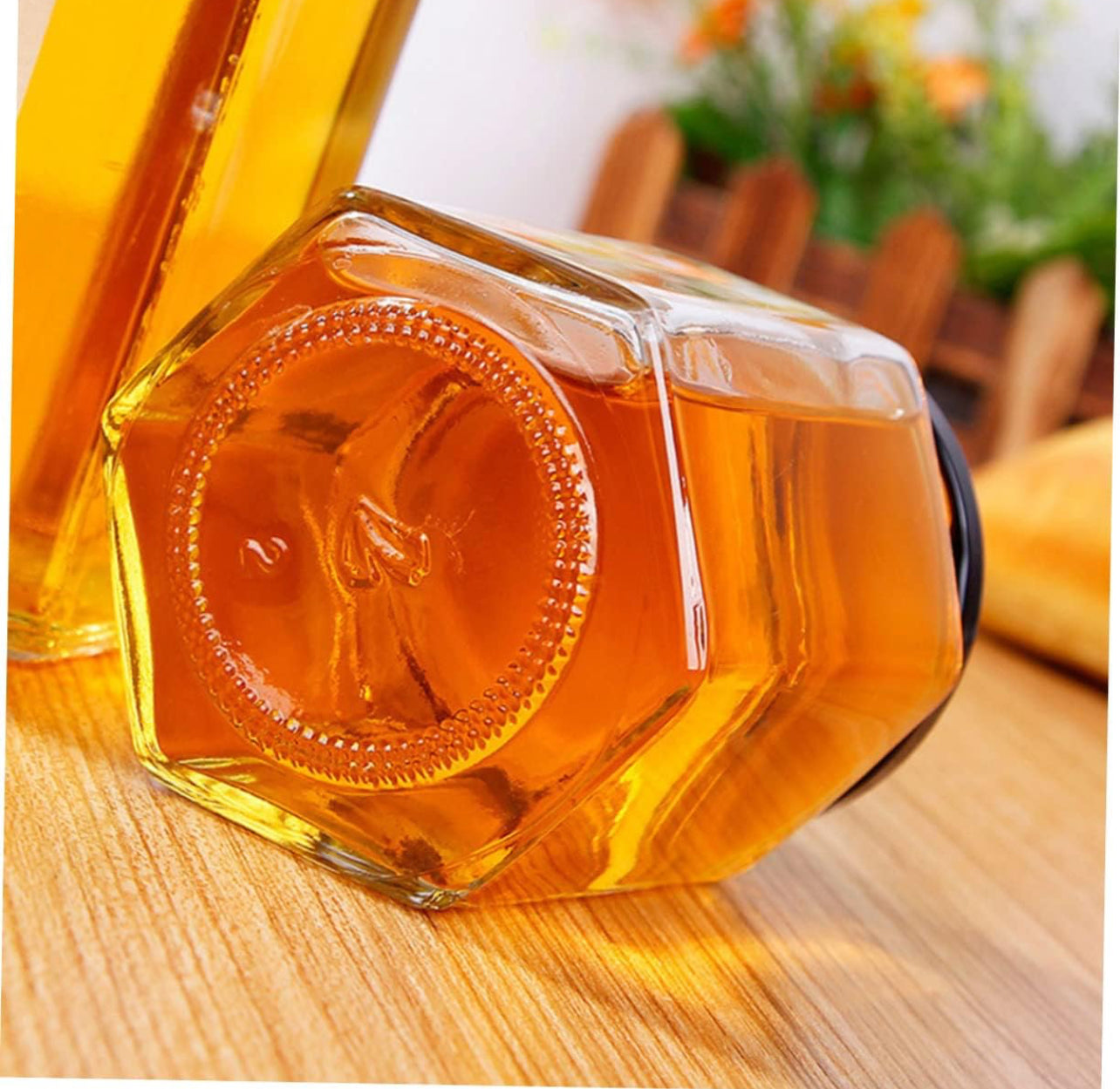 Hexagonal Shaped glass (500 ml )