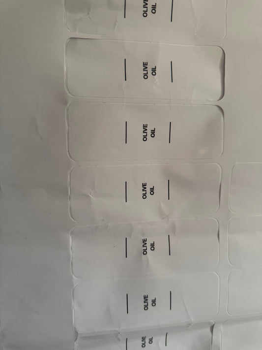 Premade Oil labels